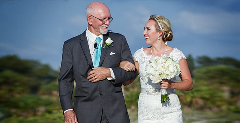 Sand key Wedding Father & Daughter Walk