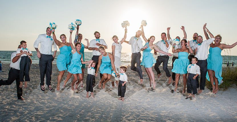 Bridal party fun by Carrier Photography