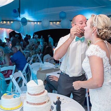 Couple Cake time by Carrier Photography